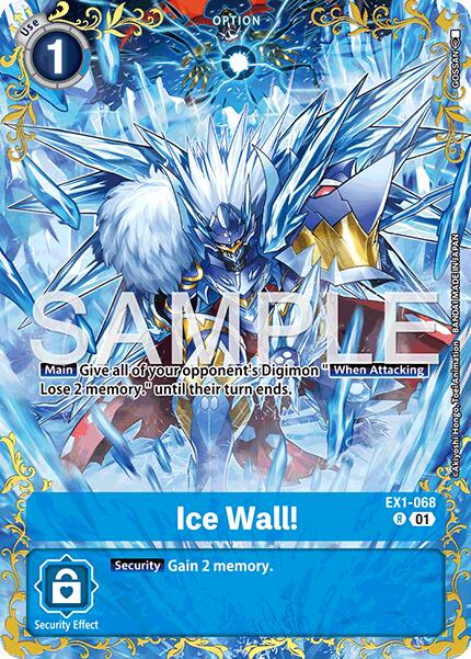 Ice Wall! [EX1-068] (Alternate Art) [Dual Revolution] | Black Swamp Games