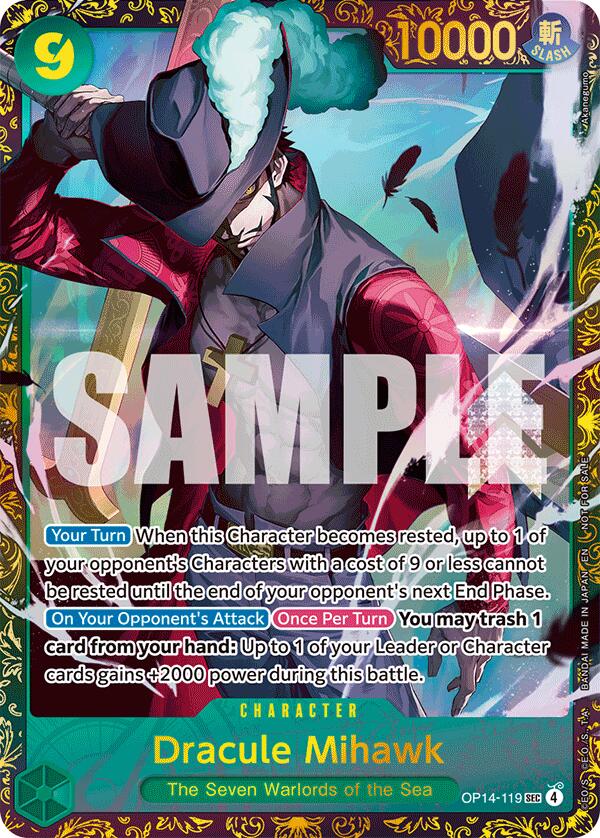 Dracule Mihawk - (CS 26-27 Regionals Season 1) [One Piece Promotion Cards] | Black Swamp Games