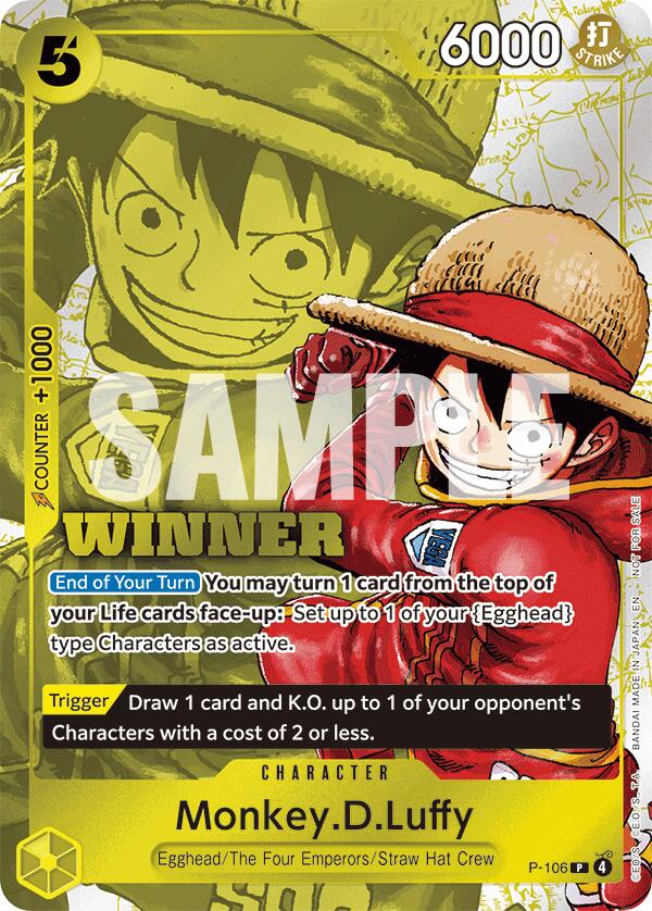 Monkey.D.Luffy (Winner Pack 2026 Vol. 2) [One Piece Promotion Cards] | Black Swamp Games