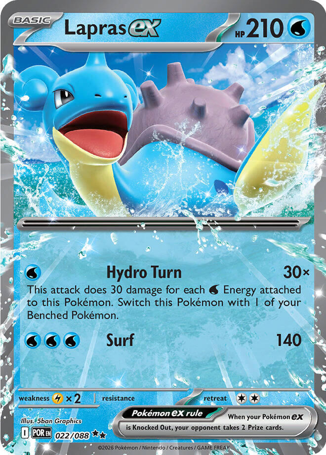 Lapras ex (022/088) [Mega Evolution: Perfect Order] | Black Swamp Games