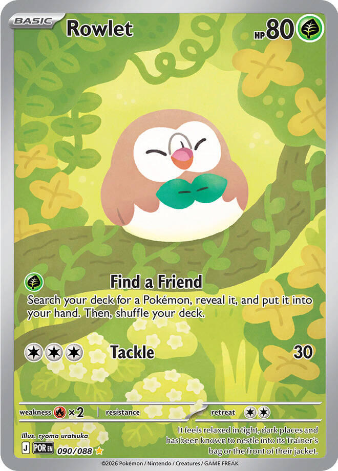 Rowlet (090/088) [Mega Evolution: Perfect Order] | Black Swamp Games