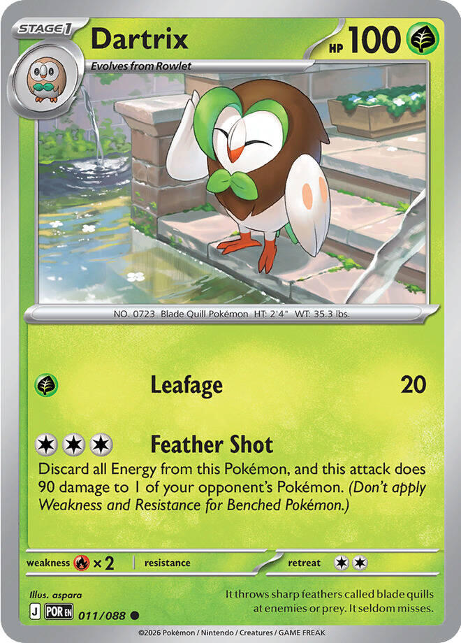 Dartrix (011/088) [Mega Evolution: Perfect Order] | Black Swamp Games