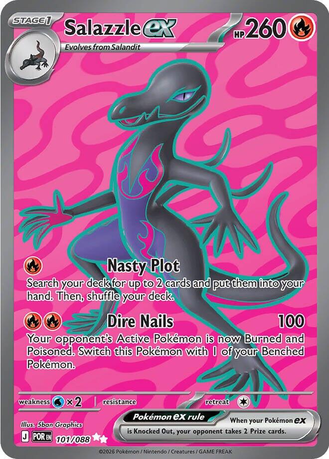 Salazzle ex (101/088) [Mega Evolution: Perfect Order] | Black Swamp Games
