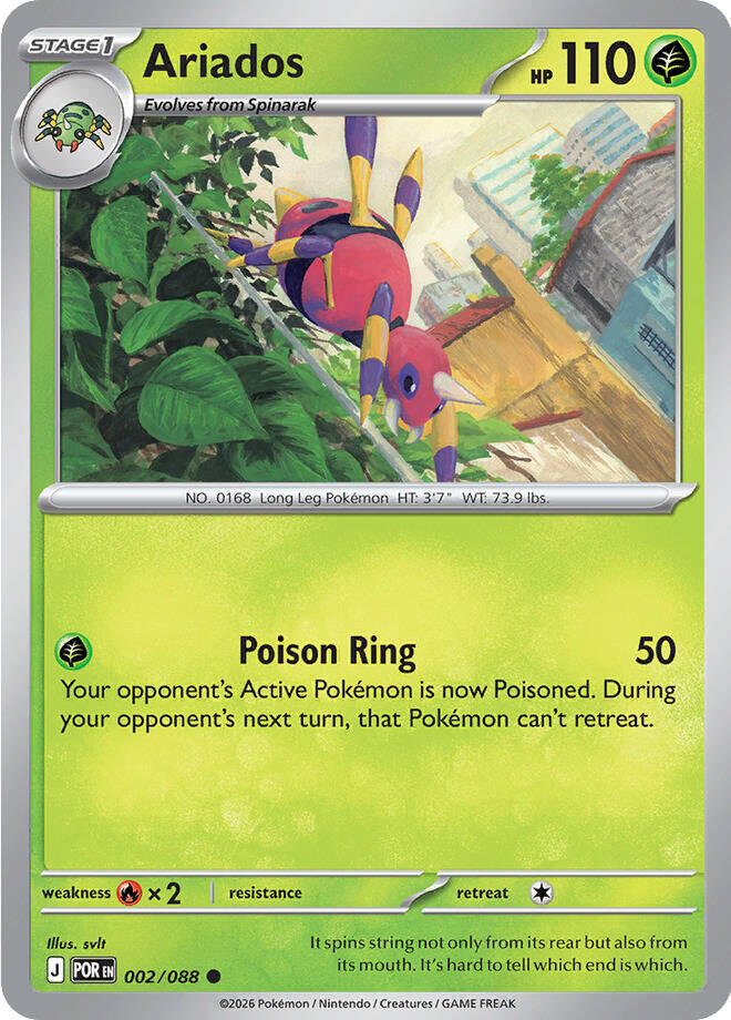 Ariados (002/088) [Mega Evolution: Perfect Order] | Black Swamp Games