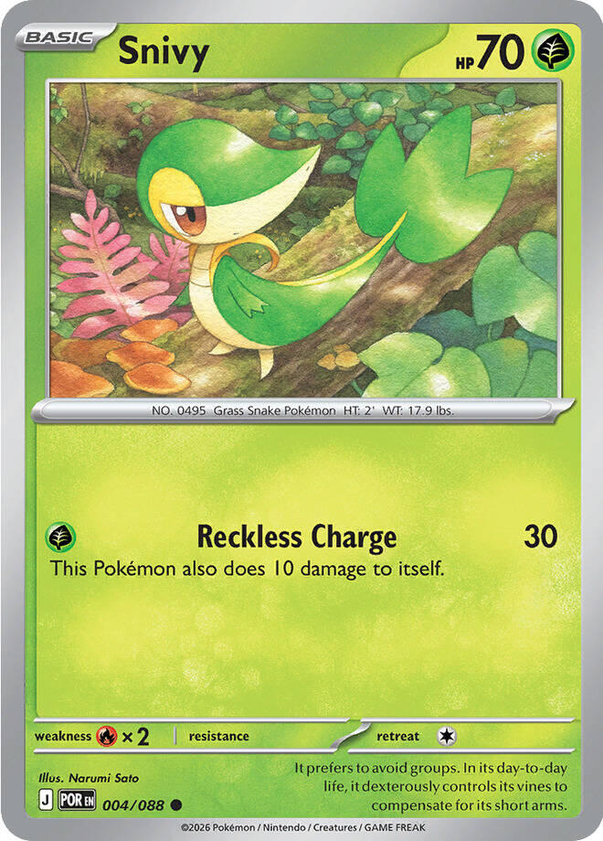 Snivy (004/088) [Mega Evolution: Perfect Order] | Black Swamp Games