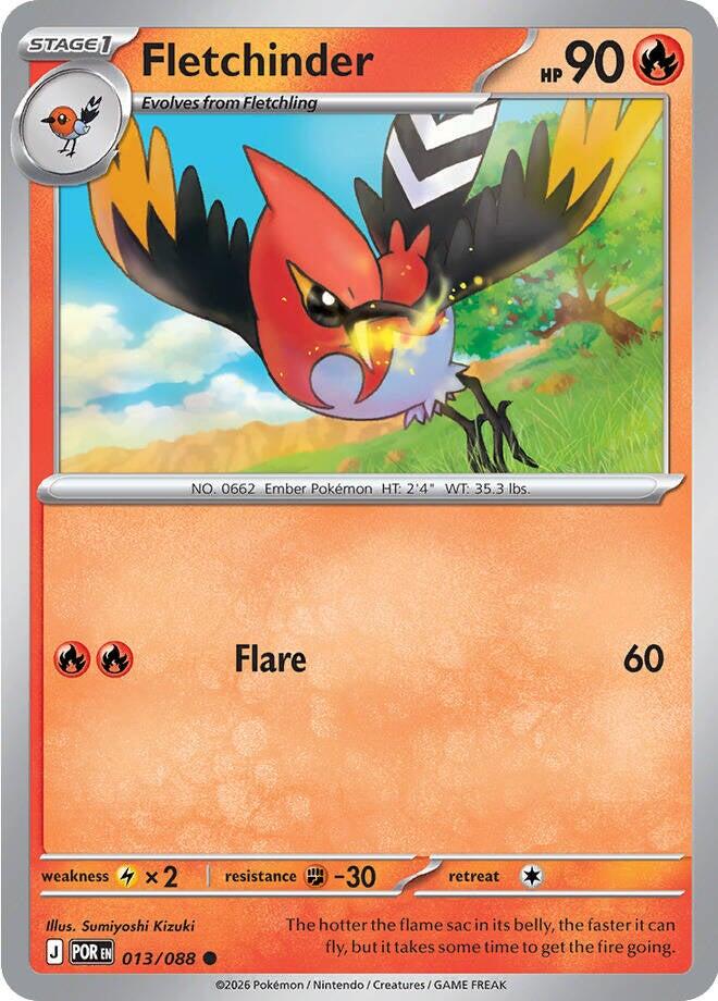 Fletchinder (013/088) [Mega Evolution: Perfect Order] | Black Swamp Games