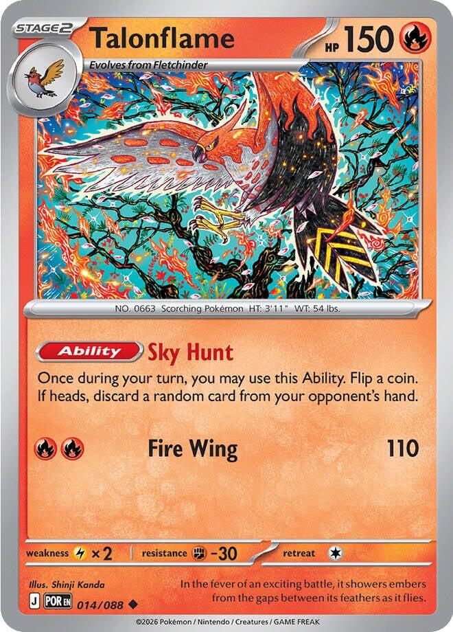 Talonflame (014/088) [Mega Evolution: Perfect Order] | Black Swamp Games