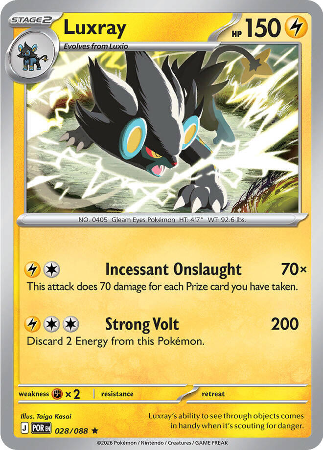 Luxray (028/088) [Mega Evolution: Perfect Order] | Black Swamp Games