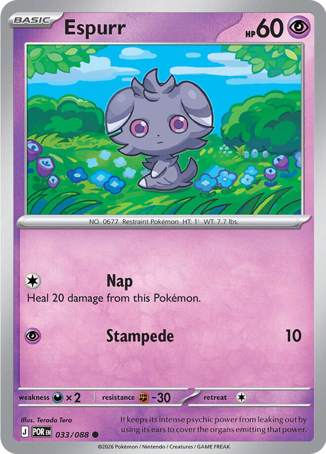 Espurr (033/088) [Mega Evolution: Perfect Order] | Black Swamp Games