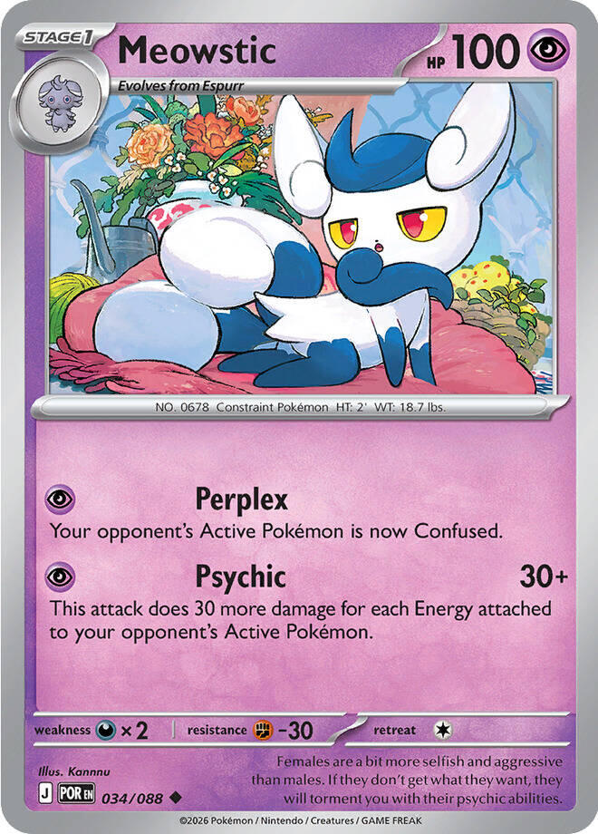 Meowstic (034/088) [Mega Evolution: Perfect Order] | Black Swamp Games