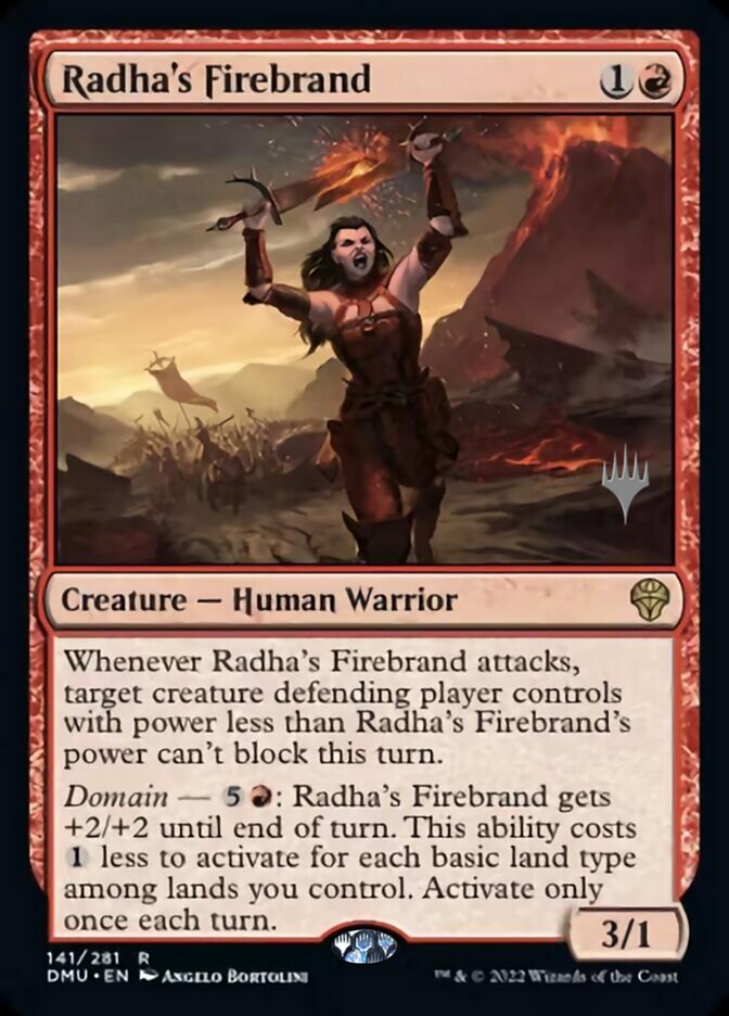 Radha's Firebrand (Promo Pack) [Dominaria United Promos] | Black Swamp Games