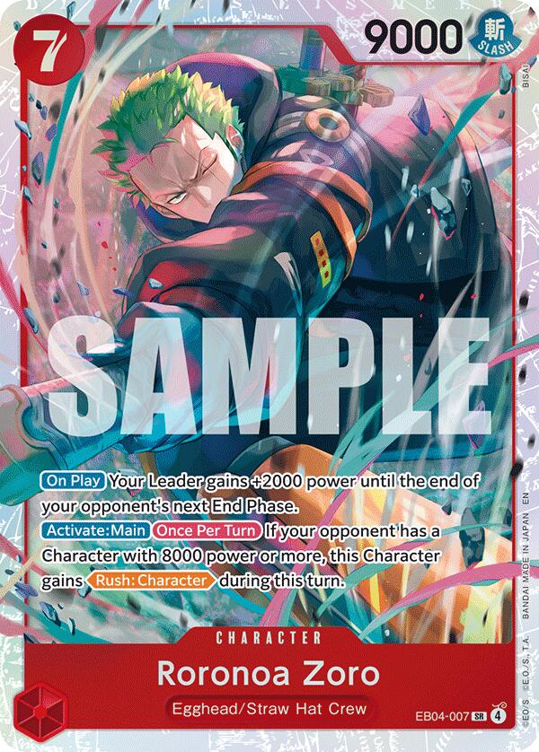 Roronoa Zoro (EB04-007) [Adventure on Kami's Island] | Black Swamp Games