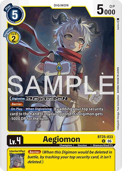 Aegiomon [BT25-033] [Dual Revolution] | Black Swamp Games