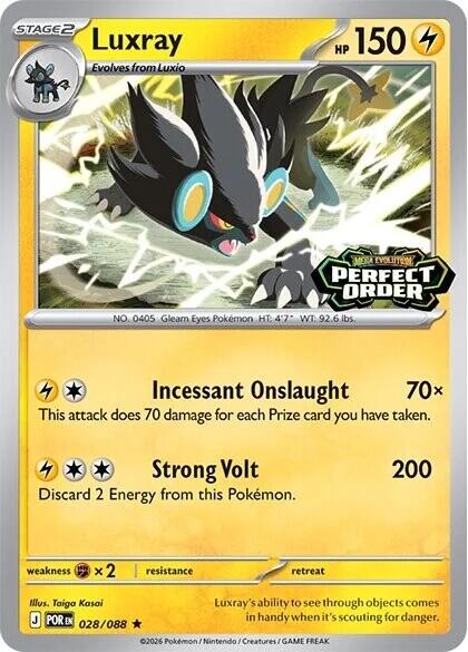 Luxray (028/088) (Perfect Order Stamped) [Miscellaneous Cards] | Black Swamp Games