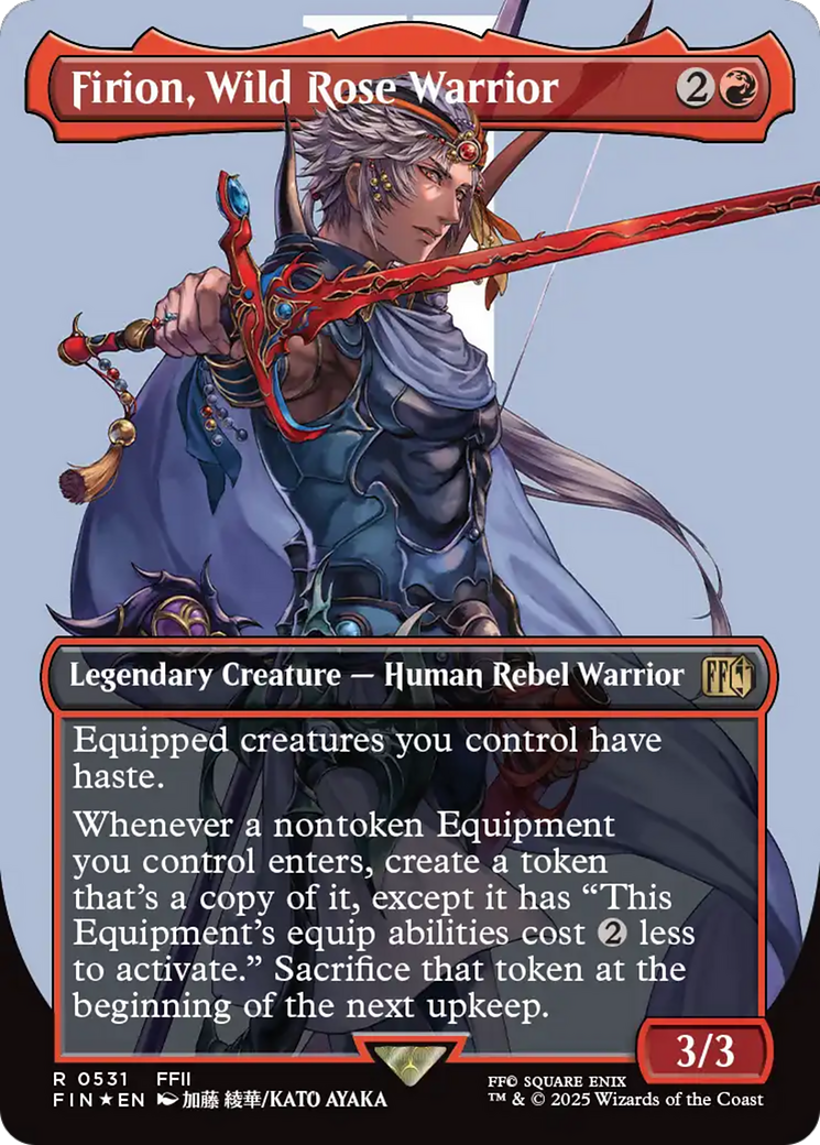 Firion, Wild Rose Warrior (Borderless) (Surge Foil) [FINAL FANTASY] | Black Swamp Games