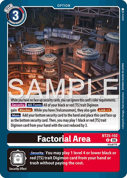 Factorial Area [BT25-102] [Dual Revolution] | Black Swamp Games