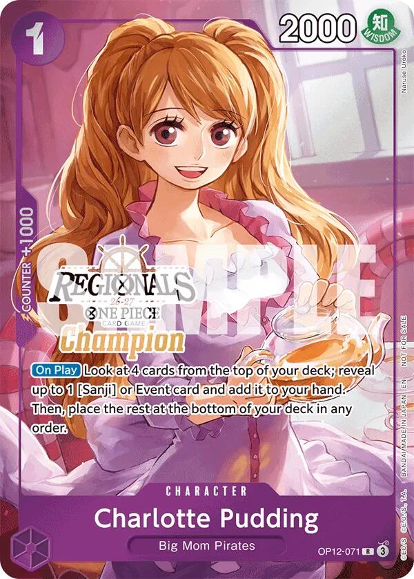 Charlotte Pudding (Regionals Champion Card Set 26-27) [One Piece Promotion Cards] | Black Swamp Games