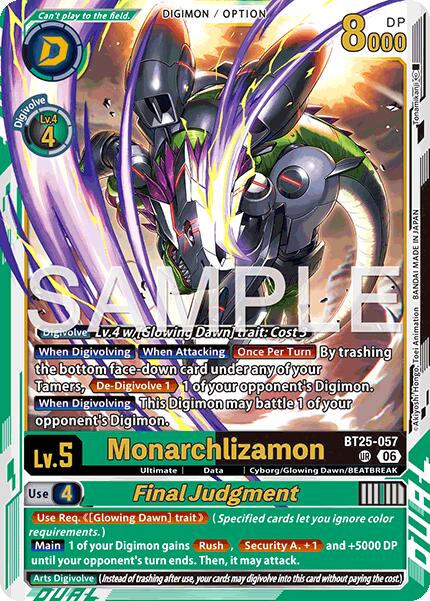 Monarchlizamon // Final Judgement [BT25-057] [Dual Revolution] | Black Swamp Games