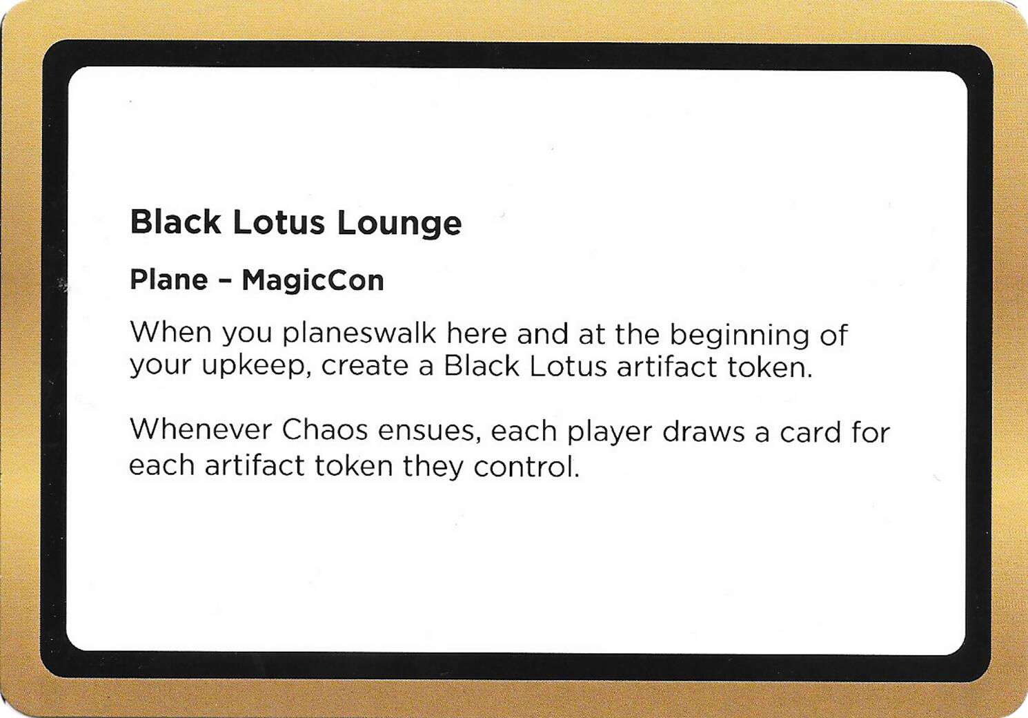 Black Lotus Lounge (Black Lotus Unknown Planechase) [Oversize Cards] | Black Swamp Games
