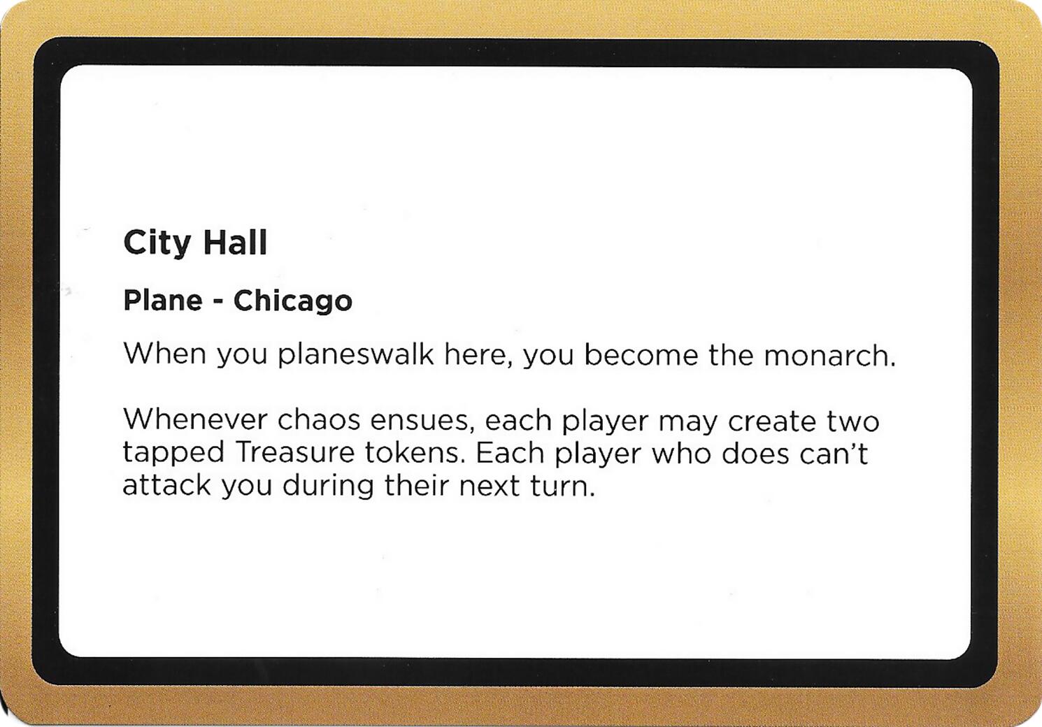 City Hall (Black Lotus Unknown Planechase) [Oversize Cards] | Black Swamp Games