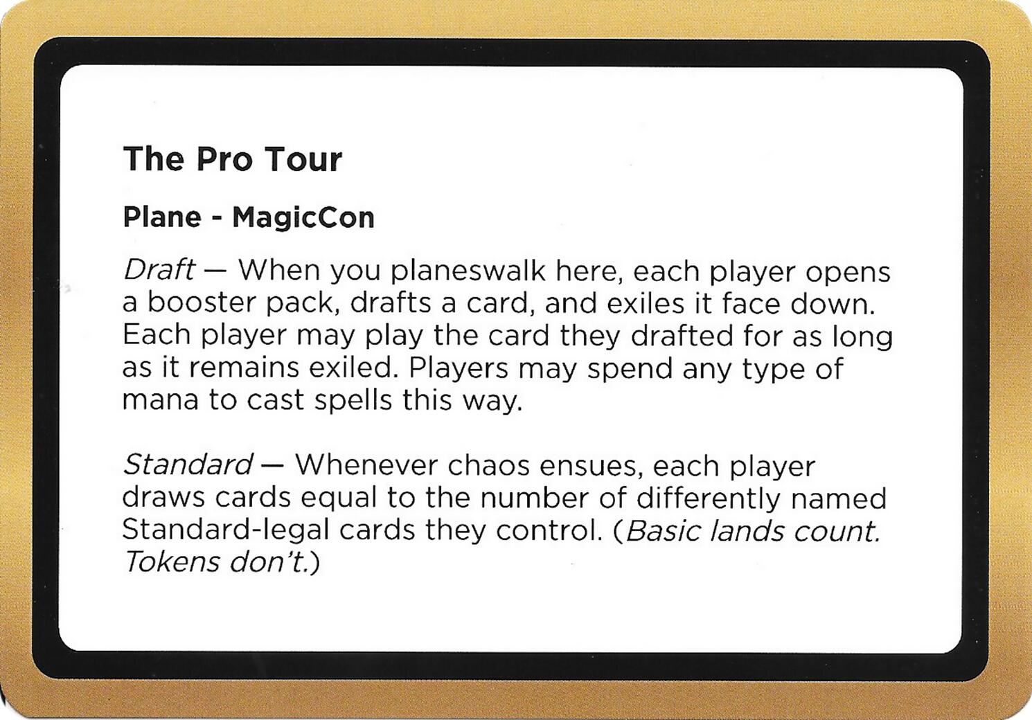 The Pro Tour (Black Lotus Unknown Planechase) [Oversize Cards] | Black Swamp Games