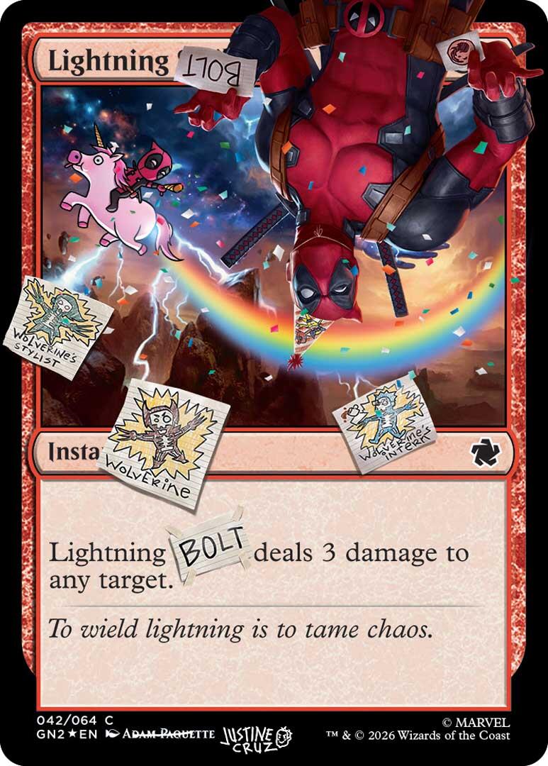 Lightning Bolt (042) (Pool Party Foil) [Secret Lair Drop Series] | Black Swamp Games