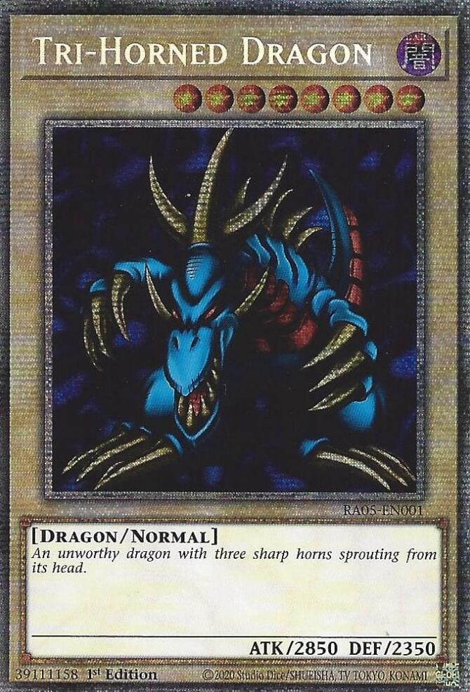 Tri-Horned Dragon [RA05-EN001] Super Rare | Black Swamp Games