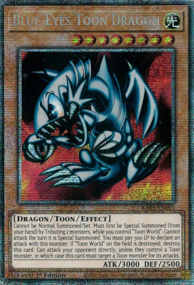 Blue-Eyes Toon Dragon [RA05-EN003] Super Rare | Black Swamp Games