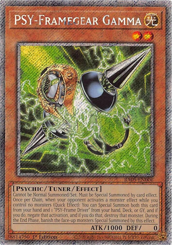 PSY-Framegear Gamma (Platinum Secret Rare) [RA05-EN006] Platinum Secret Rare | Black Swamp Games