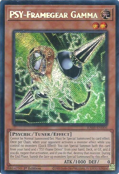 PSY-Framegear Gamma (Secret Rare) [RA05-EN006] Secret Rare | Black Swamp Games