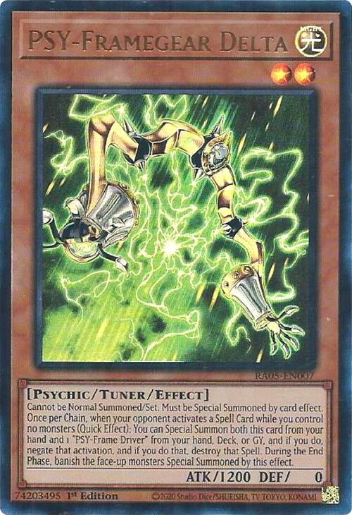 PSY-Framegear Delta (Ultra Rare) [RA05-EN007] Ultra Rare | Black Swamp Games