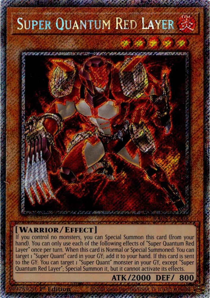 Super Quantum Red Layer (Platinum Secret Rare) [RA05-EN008] Platinum Secret Rare | Black Swamp Games