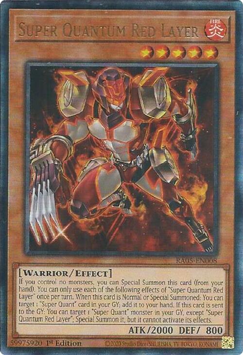 Super Quantum Red Layer (Ultimate Rare) [RA05-EN008] Ultimate Rare | Black Swamp Games