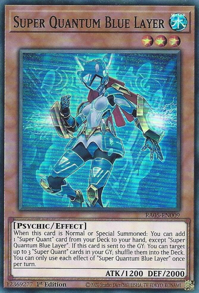 Super Quantum Blue Layer [RA05-EN009] Super Rare | Black Swamp Games