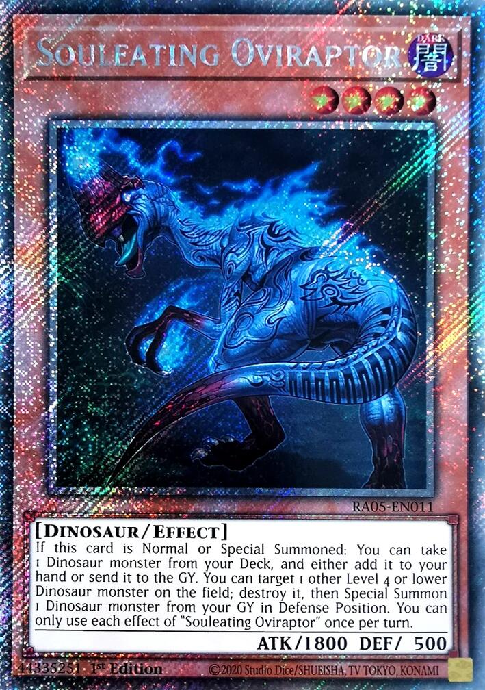 Souleating Oviraptor (Platinum Secret Rare) [RA05-EN011] Platinum Secret Rare | Black Swamp Games