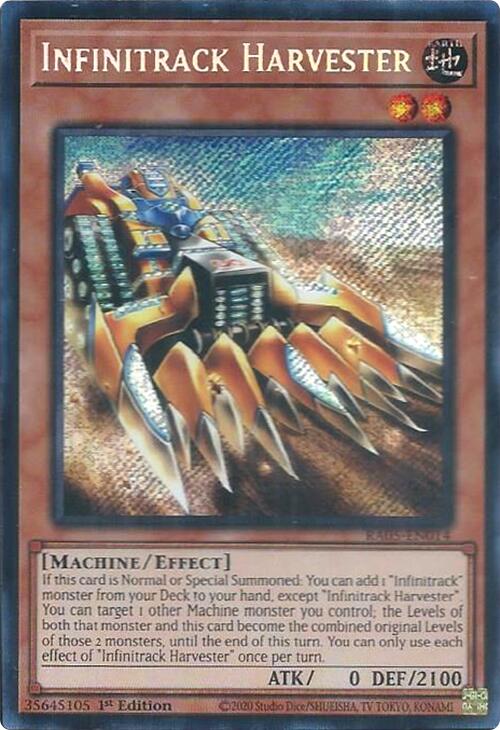Infinitrack Harvester (Secret Rare) [RA05-EN014] Secret Rare | Black Swamp Games
