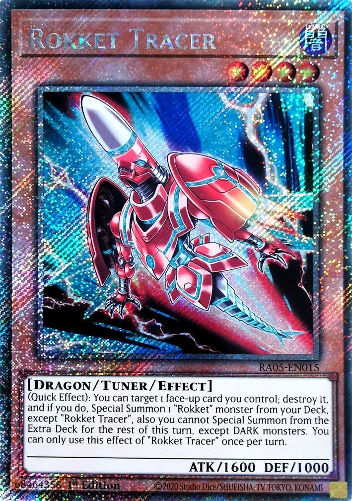 Rokket Tracer (Platinum Secret Rare) [RA05-EN015] Platinum Secret Rare | Black Swamp Games