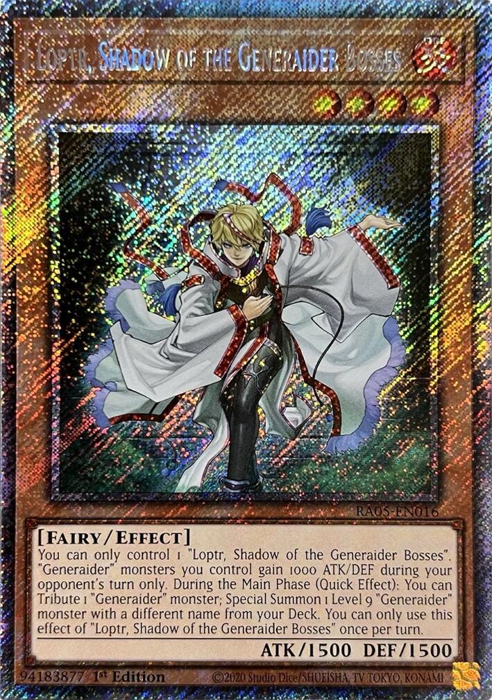 Loptr, Shadow of the Generaider Bosses (Platinum Secret Rare) [RA05-EN016] Platinum Secret Rare | Black Swamp Games