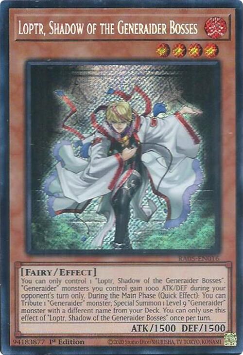 Loptr, Shadow of the Generaider Bosses (Secret Rare) [RA05-EN016] Secret Rare | Black Swamp Games