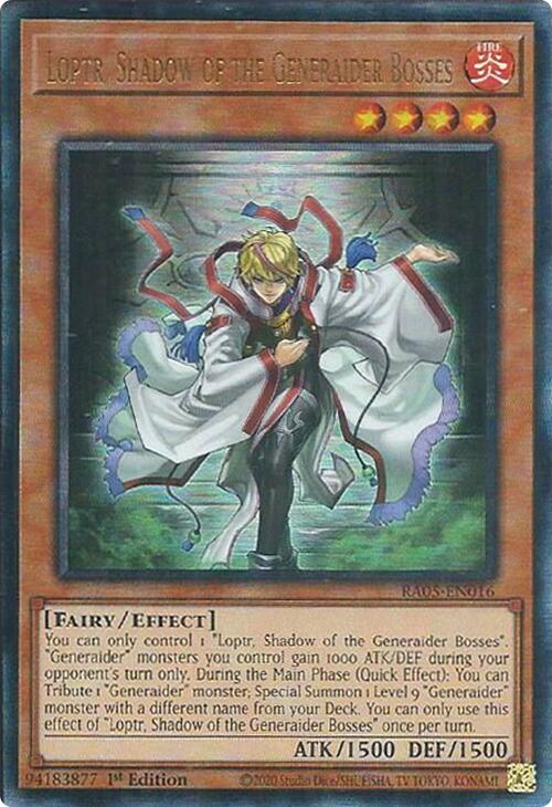 Loptr, Shadow of the Generaider Bosses (Ultimate Rare) [RA05-EN016] Ultimate Rare | Black Swamp Games