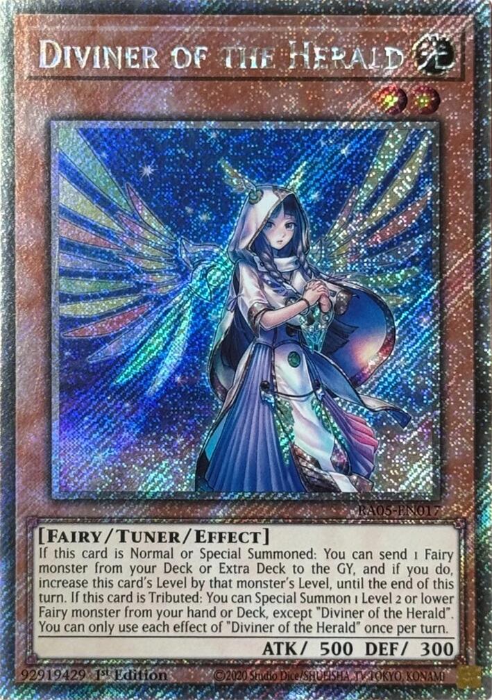 Diviner of the Herald (Platinum Secret Rare) [RA05-EN017] Platinum Secret Rare | Black Swamp Games