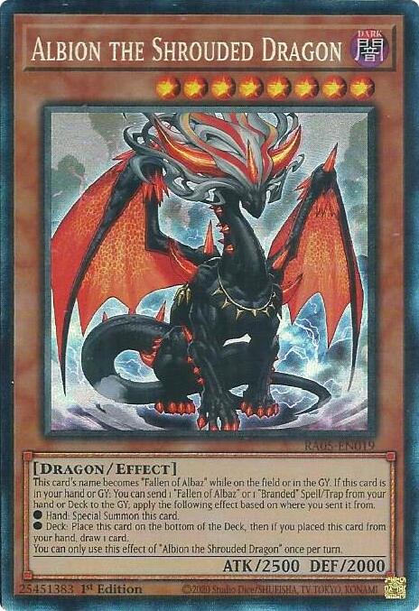 Albion the Shrouded Dragon (Collector's Rare) [RA05-EN019] Collector's Rare | Black Swamp Games