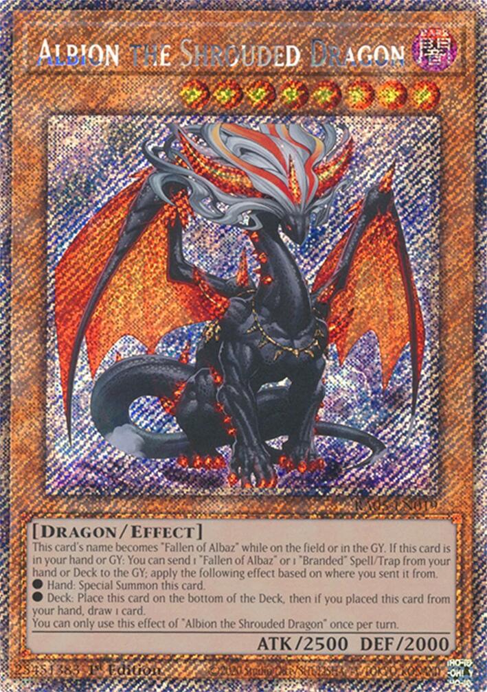 Albion the Shrouded Dragon (Platinum Secret Rare) [RA05-EN019] Platinum Secret Rare | Black Swamp Games