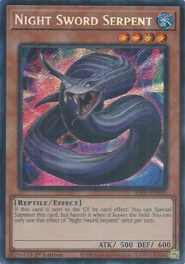 Night Sword Serpent (Secret Rare) [RA05-EN020] Secret Rare | Black Swamp Games