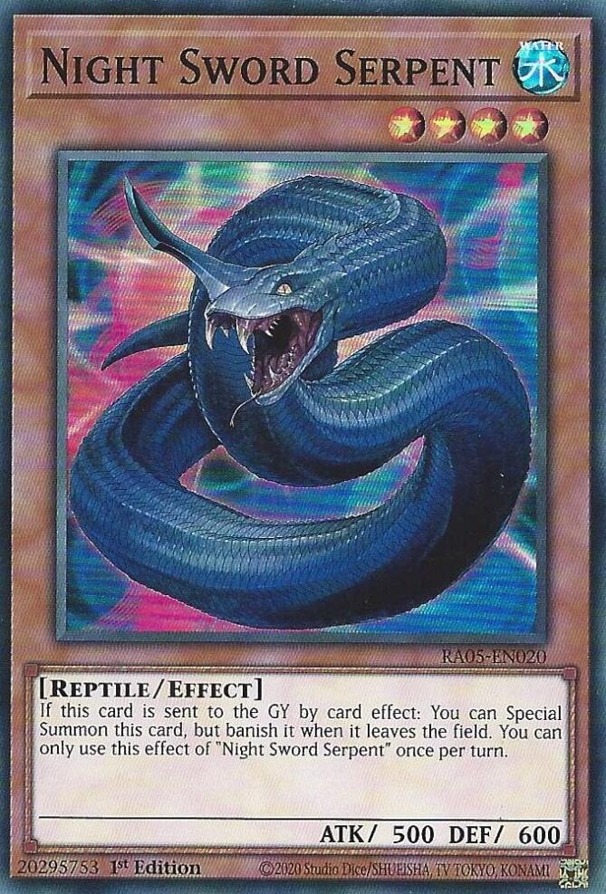 Night Sword Serpent [RA05-EN020] Super Rare | Black Swamp Games