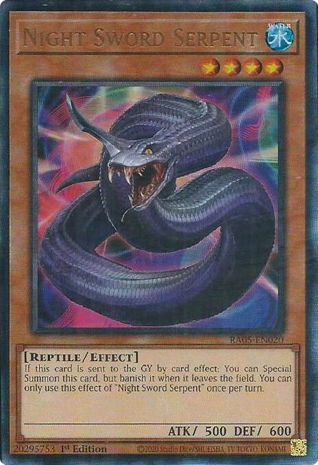 Night Sword Serpent (Ultimate Rare) [RA05-EN020] Ultimate Rare | Black Swamp Games