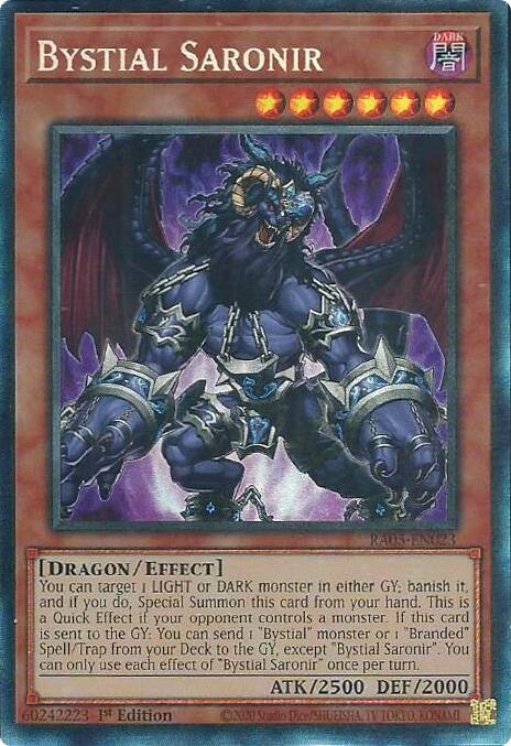 Bystial Saronir (Collector's Rare) [RA05-EN023] Collector's Rare | Black Swamp Games