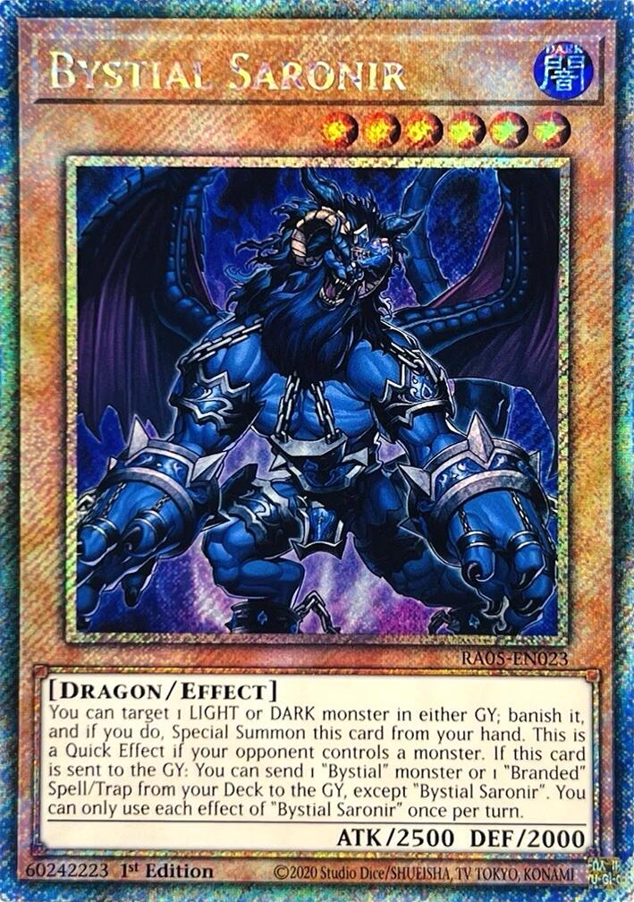 Bystial Saronir (Platinum Secret Rare) [RA05-EN023] Platinum Secret Rare | Black Swamp Games
