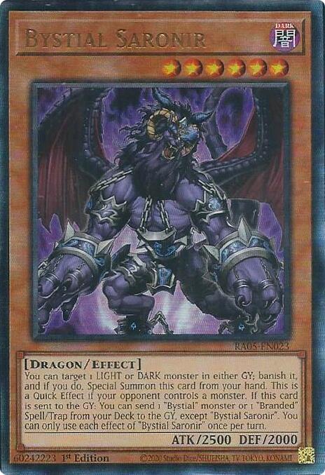 Bystial Saronir (Ultimate Rare) [RA05-EN023] Ultimate Rare | Black Swamp Games