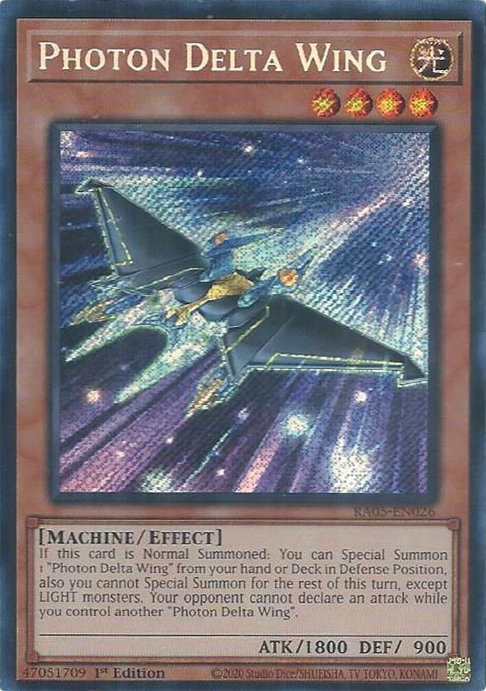 Photon Delta Wing (Secret Rare) [RA05-EN026] Secret Rare | Black Swamp Games